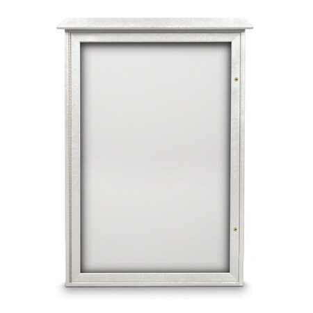 United Visual Products Outdoor Enclosed Combo Board, 72"x36", Gold Frame/Green & Keylime UVCB7236ODG-GREEN-KEYLIME